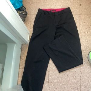 Tailor NY black dress pants subtle pink stripes